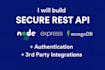 build and integrate secure rest apis