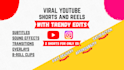 edit viral youtube shorts, and reels with trendy edits