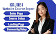 setup thinkific elearning website kajabi website teachable canvas lms podia