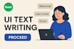 write professional UX texts for your project