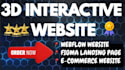build a parallax 3d interactive website using blender, figma to webflow
