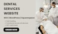 design a professional dentist website dental services website