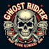design high quality ghost rider mascot logo with t shirt design