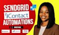 setup sendgrid icontact email marketing template automation campaign flows popup