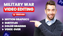 do military war video editing