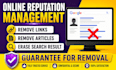 remove delete negative images results, negative blogs forums articles on google