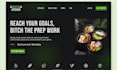 design meal prep website, meal prep shopify store, food delivery website