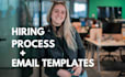 build a complete hiring process with email templates
