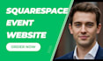design a modern and professional squarespace event coordinator website