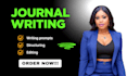 create custom journal and writing prompts on any topic