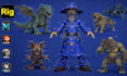 character modeling rigging animation for games in maya blender
