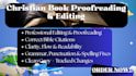 do christian book editing and proofreading, christian book editor