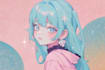 make an artwork in aesthetic anime illustration style