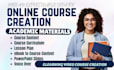 create online course content, elearning website, course curriculum on any lms