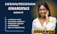 build squarespace website, design or development squarespace website