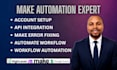 build and fix make com automation workflows and API integrations for businesses