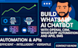 build whatsapp ai chatbot with openai, crm, whatsapp automation and apis, sms