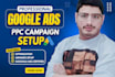 setup and manage google ads adwords PPC campaigns
