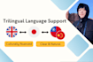 provide language support for japanese and chinese