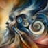 create an abstract geometric digital art