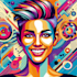 create an vector art portrait face, vehicle