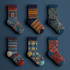 create beautiful socks and tie design pattern