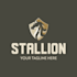 design an elegant stallion emblem logo