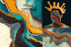 create paint unique digital art abstract, surrealism