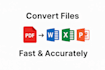 convert pdf to word, excel, or powerpoint quickly and accurately