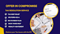 help settle tax debt and negotiate offer in compromise