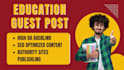 publish your guest post on high authority education blogs