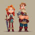 create simple 2d game characters