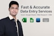 do data entry, web research, copy paste and excel tasks