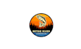 design premium river private campsite logo