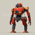 draw vintage robot characters for you