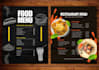design food flyer, restaurant menu and social media post