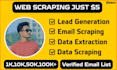 do web scraping, data mining, email scraping and extract 50k leads daily