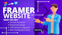 framer website design with animation