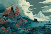 create fantasy landscape and environment illustrations