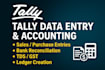 do monthly tally data entry and bank reconciliation