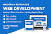 create a modern responsive website using react, javascript, and CSS