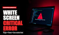 fix wordpress white screen and critical errors fast