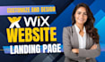 design wix studio website, wix responsive design, and wix website customization