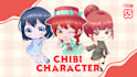 draw cute chibi anime character, oc, vtuber, pfp and fanart
