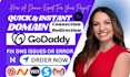 connect the godaddy domain to systeme io and fix dns issues