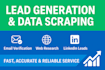 b2b lead generation with proven emails and linkedin data