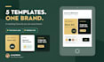 design custom editable canva templates for social media and business