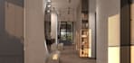 renew 3d house interior,modern apartment,decorative stucco,laundry,cgi rendering