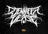 make a grotesque blackened death logo
