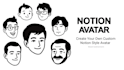 draw custom digital notion style avatar portraits